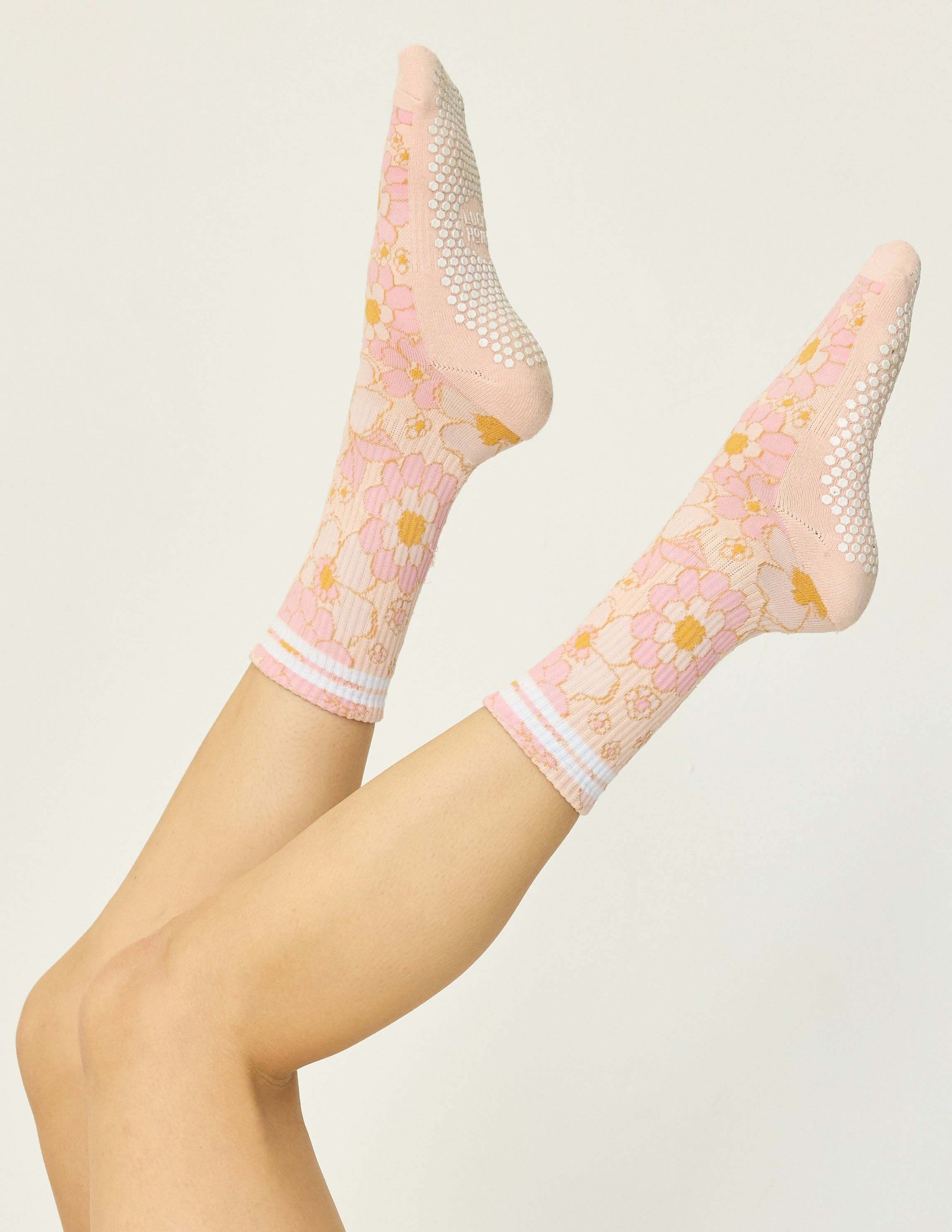 The Floral Grip Sock